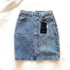 Levi's Blue Denim Pencil Skirt